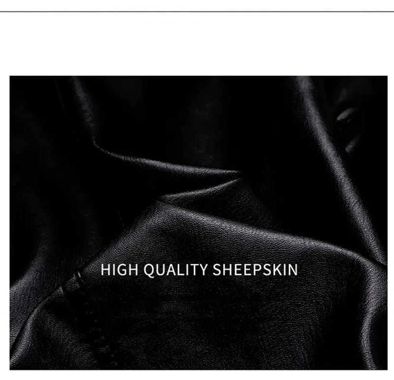 Men Leather Coat Vintage Classic Stand Collar Male Faux Leather Jacket