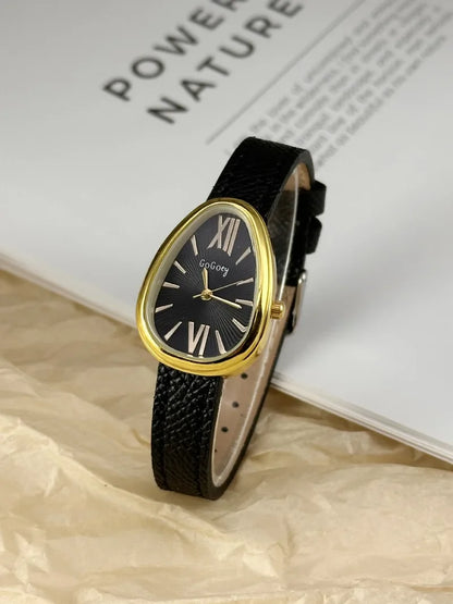 Famous Brand Women Quartz Watch Luxury Gift Ladies Snake Head Female Watch Fashion Red Leather Strap Wristwatch Dropshipping