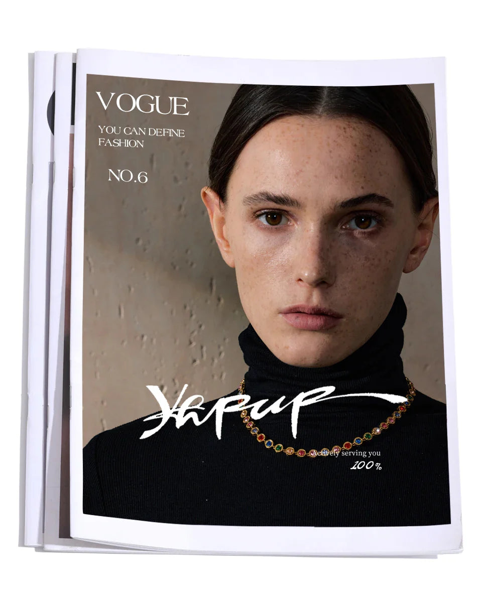 Yhpup Popular Shiny Cubic Zirconia Chain Luxury Necklace Bracelet Bangle Gold Color Platinum Plated Temperament Jewelry New