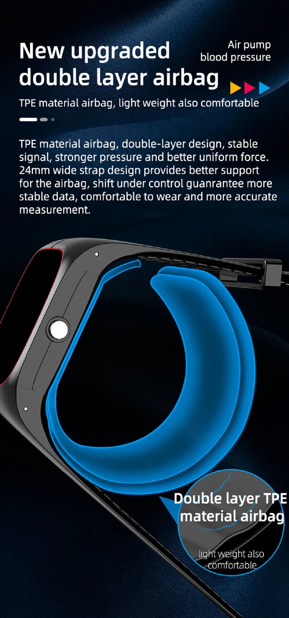 Blood Oxygen Blood Pressure Body Temperature Heart Rate Monitor Smartwatch Men Waterproof Sleep Sport Health Smart Watches Women