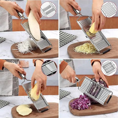 4 in1 Vegetable Slicer Stainless Steel Shredder Cutter Multi-Purpose Vegetable Slicer