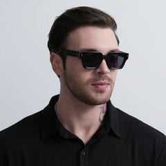 Premium Shades Designer Black Brand Sunglasses Mens Square Sun Glasses