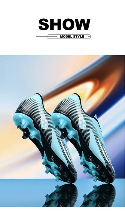 Soccer Shoes Sport Outdoor Men Breathable Cleats FG Football Boots