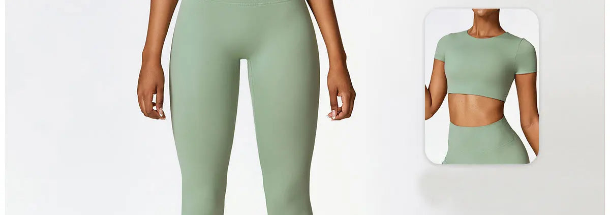 Women Sport Seamless Leggings High Waist Elastic Solid Yoga Leggings Gym Workout