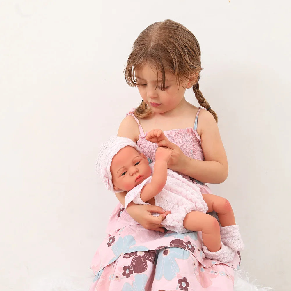 15.75inch 40cm Reborn Dolls Baby  Dolls Toys Girl Lifelike Reborn Dolls Full Body Vinyl Girl Doll Bebe Doll Toy Birthday Gift
