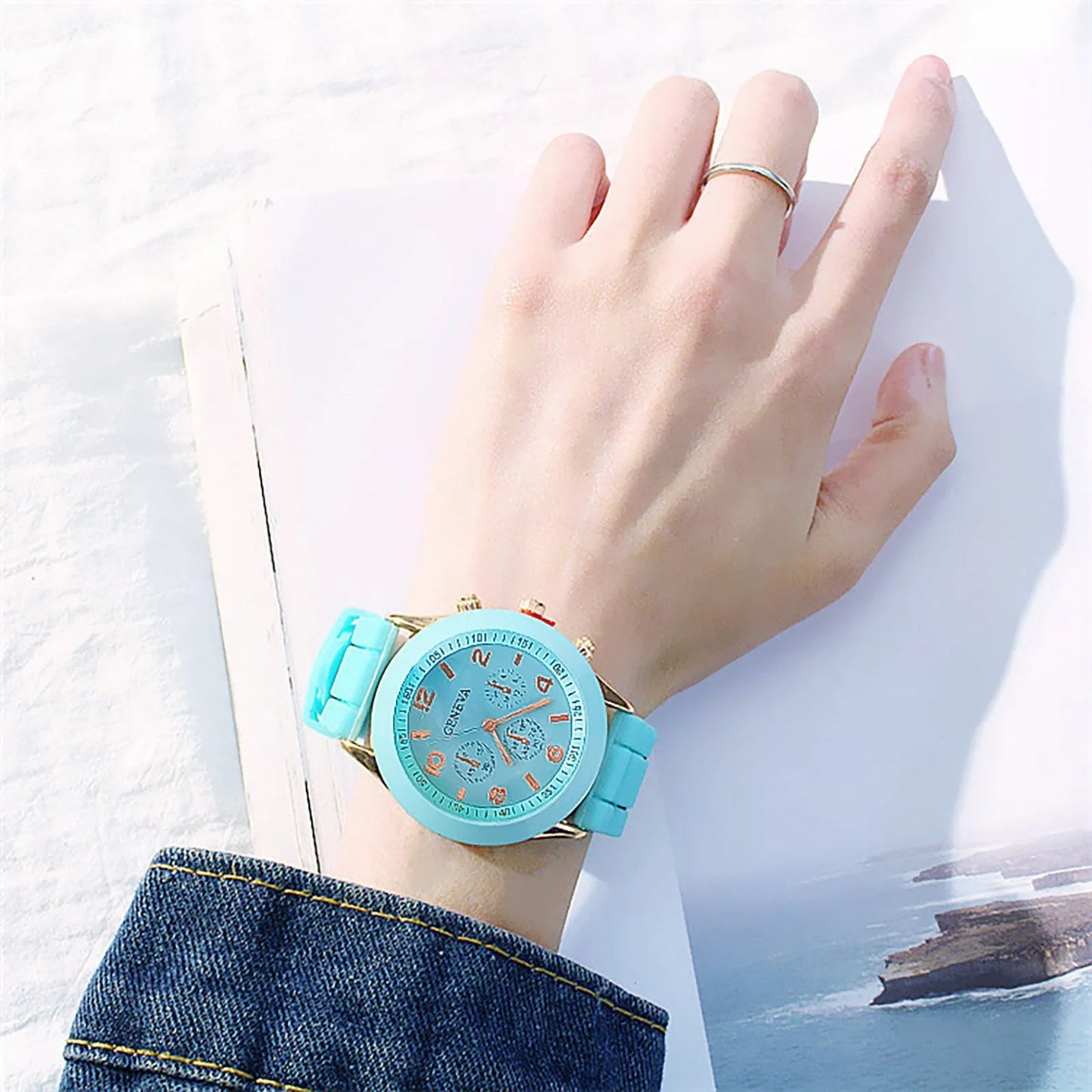 Fashion Women Watches White Silicone Jelly Quartz Watch Ladies Dress Wristwatch Gifts for Girls Relogio Feminino Reloj Mujer