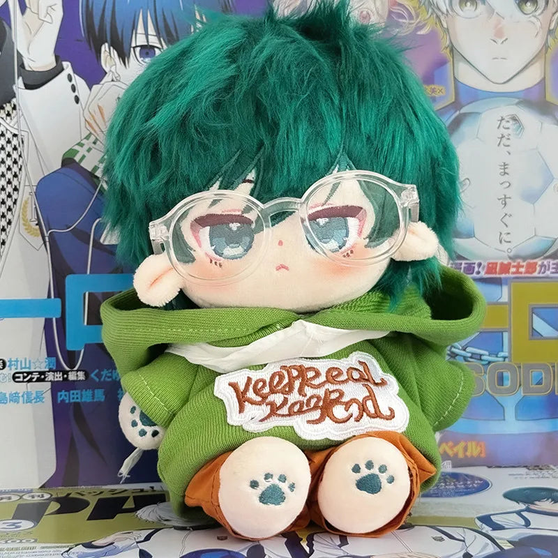 20cm Anime Football Game Blue Prison Baby Plushie Dolls Toys Idol Changeable Clothes Cospslay Cartoon Doll  Fans Collection Gift