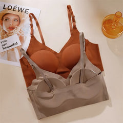 Women Underwear Set Ice Silk Seamless panties Low Waist Beautiful Back