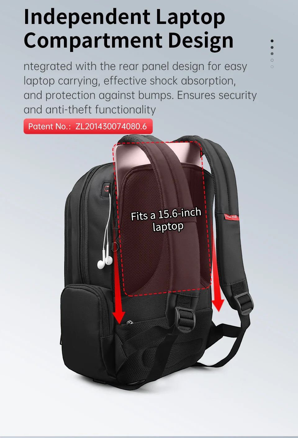 Tigernu Waterproof Nylon Backpack Female Men's Backpack For 15.6 Laptop Notebook Bag Mochilas School Backpacks Bag Male Knapsack