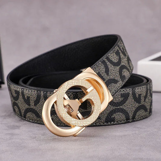 New Genuine Leather Business Fashion Luxury Brand Top Men's Belt Multifunctional Party Belt for Men with Jeans