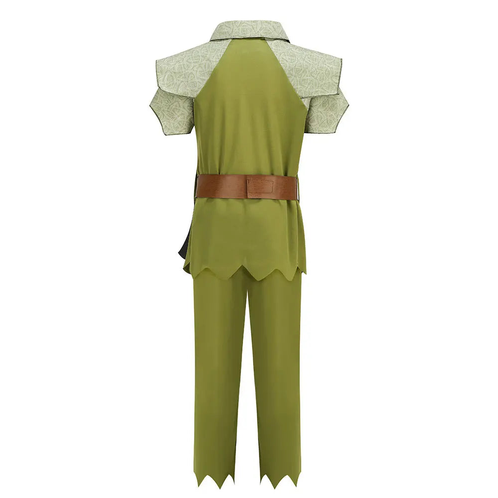 Peter Pan Cosplay Costume Halloween Children's Party Green Elf Clothes Christmas Children Gift Stage Play Performance Costume