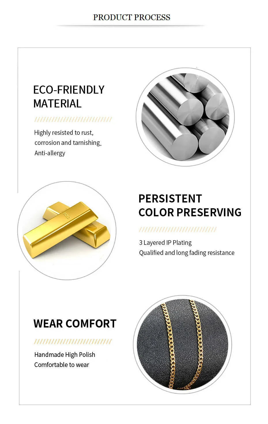 Vnox Men's Cuban Link Chain Necklace Stainless Steel Black Gold Color Male Choker colar Jewelry Gifts for Him