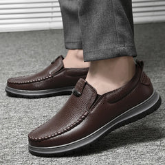 Men Leather Casual Shoes Business Formal Shoes Genuine Leather Comfortable Mens