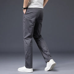 Mens Pants Cotton Casual  Stretch male trousers man long Straight High Quality