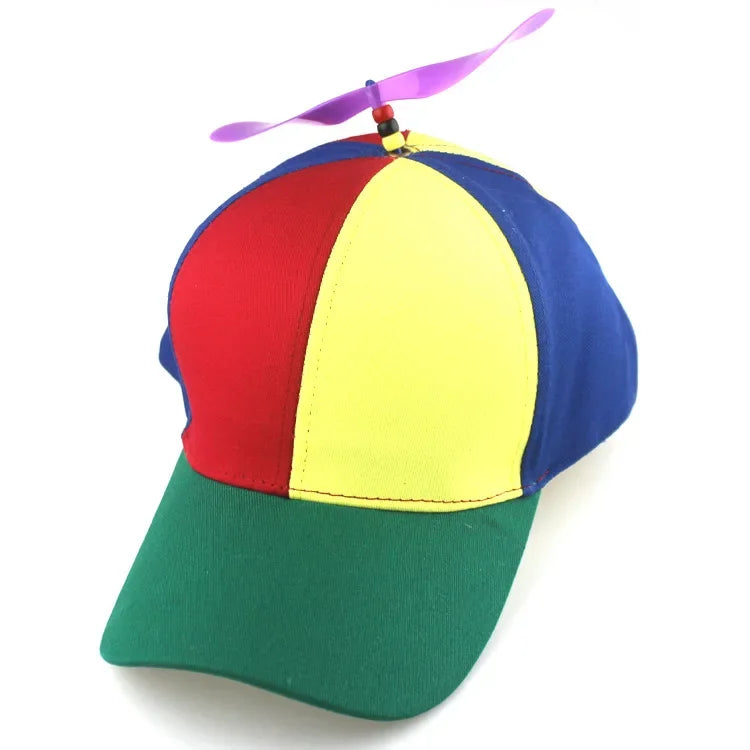 Funny Snapback Hat Helicopter Propeller Adventure Dad Hat Rainbow Bamboo Dragonfly Baseball Cap For Adult Kids Boys Girls