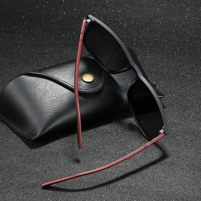 Luxury Square Vintage Polarized Sunglasses For Men Women Fashion Travel Driving  Sun Glasses Male TR90 Eyewear UV400