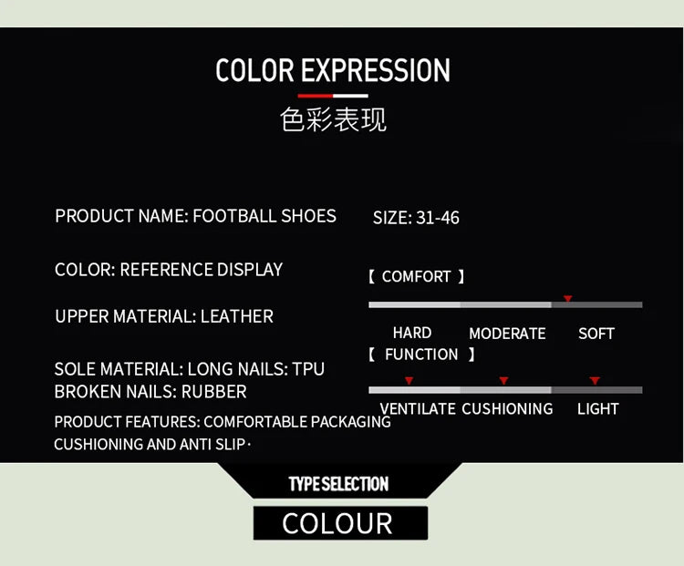 Sneakers Men Soccer Shoes Sport FG Football Boots Adult Futsal Training Shoes
