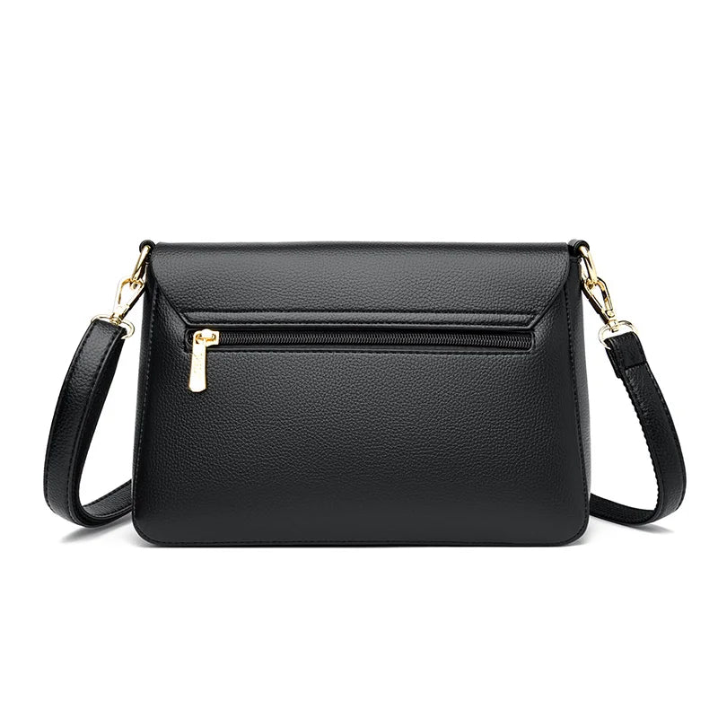 Leather Girls Crossbody Women Shoulder Bags Big Size Capacity