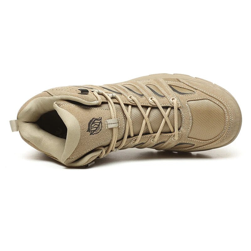 Men Tactical Boots Army Boots Mens Military Desert Waterproof Work Safety Shoes
