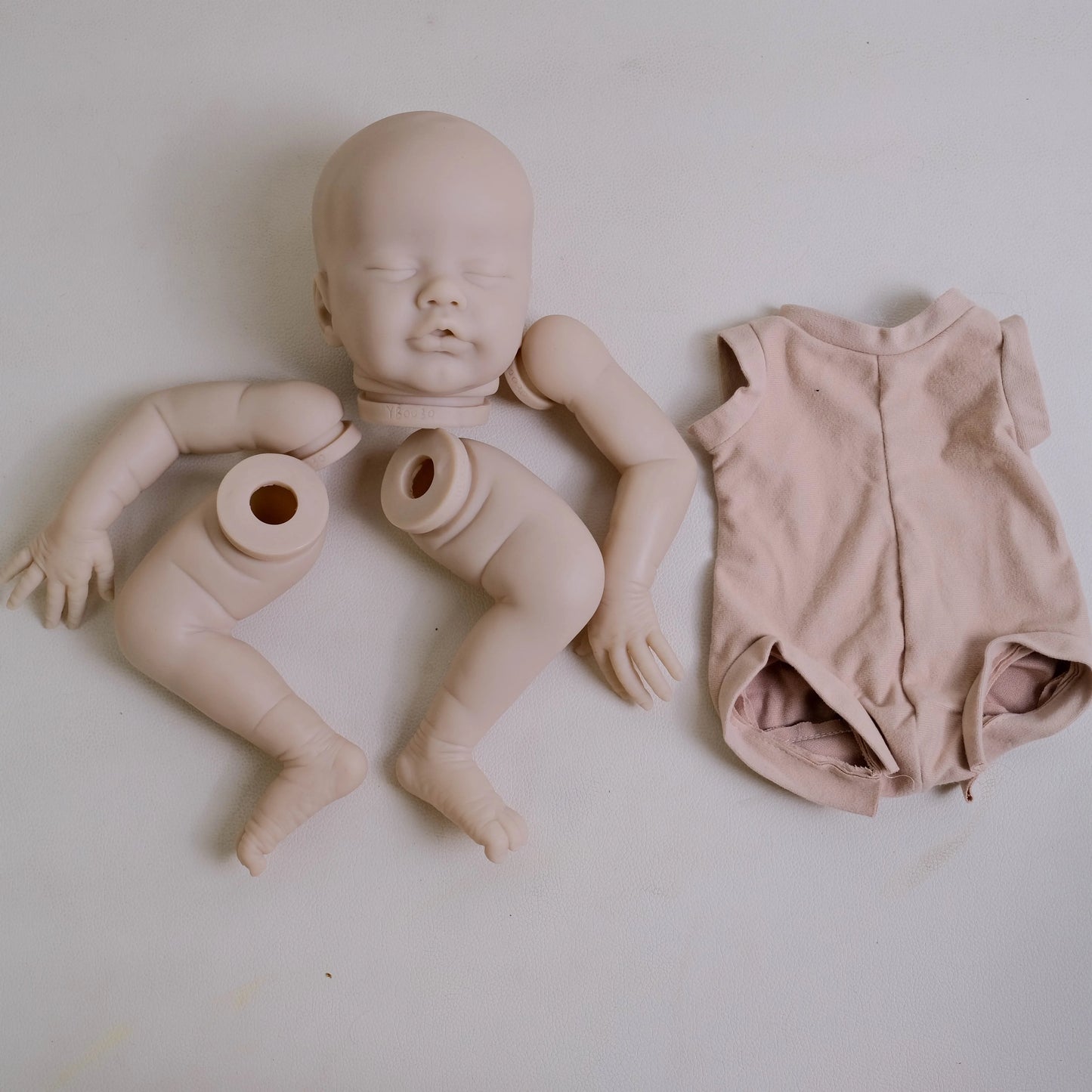 New Twins NPK 19-inch Primrose Asleep  and Awake Twin baby   Unpainted Reborn Doll Kit