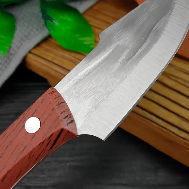 Stainless Steel Boning Knife Cleaver Fish Meat Vegetable Kitchen Knives ABS Handle