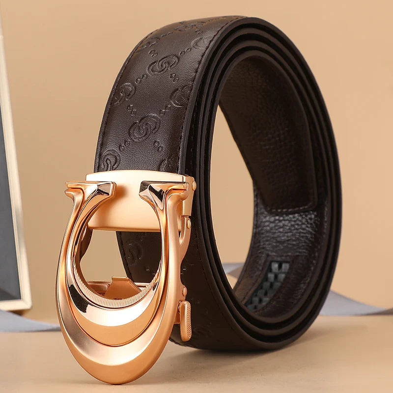 High Quality 34mm Designers Business Mens belt Luxury Brand Famous Male brand Buckle Canvas Leather Belt for Women jeans belt