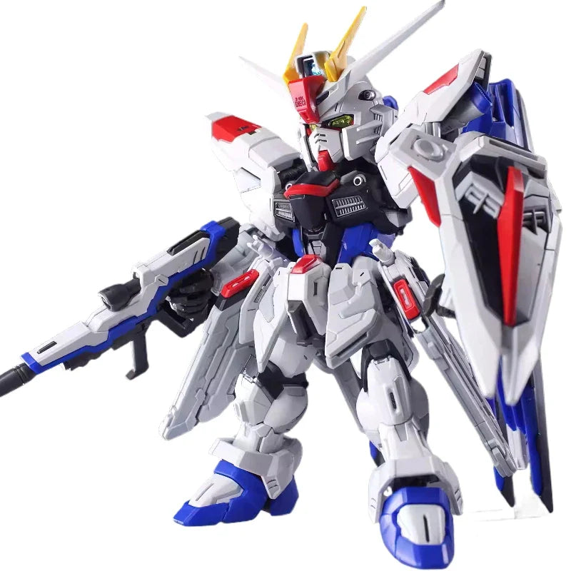In Stock MGSD ZGMF-X10A Q-Version Assembly Model Kit  Action Figure Exquisite Desktop Decorations Kids Educational Toys Collect