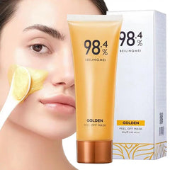 Gold Foil Peel-Off Mask 24k Gold Foil Peel-Off Masque Firming Facial mask for Rough Large Pores for Women Deep Cleansing Skin