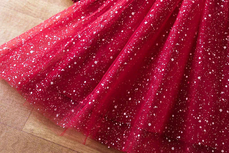 Girls Princess Party Dresses for 3-8 Yrs Kids Birthday Wedding Evening