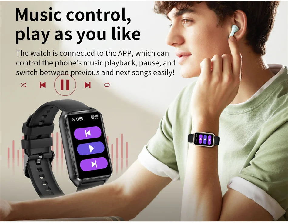 HD Bluetooth Call Smart Watch Men's Bracelet Fashion Women Smart Watch Android IOS