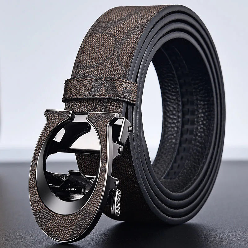 High Quality 34mm Designers Business Mens belt Luxury Brand Famous Male brand Buckle Canvas Leather Belt for Women jeans belt