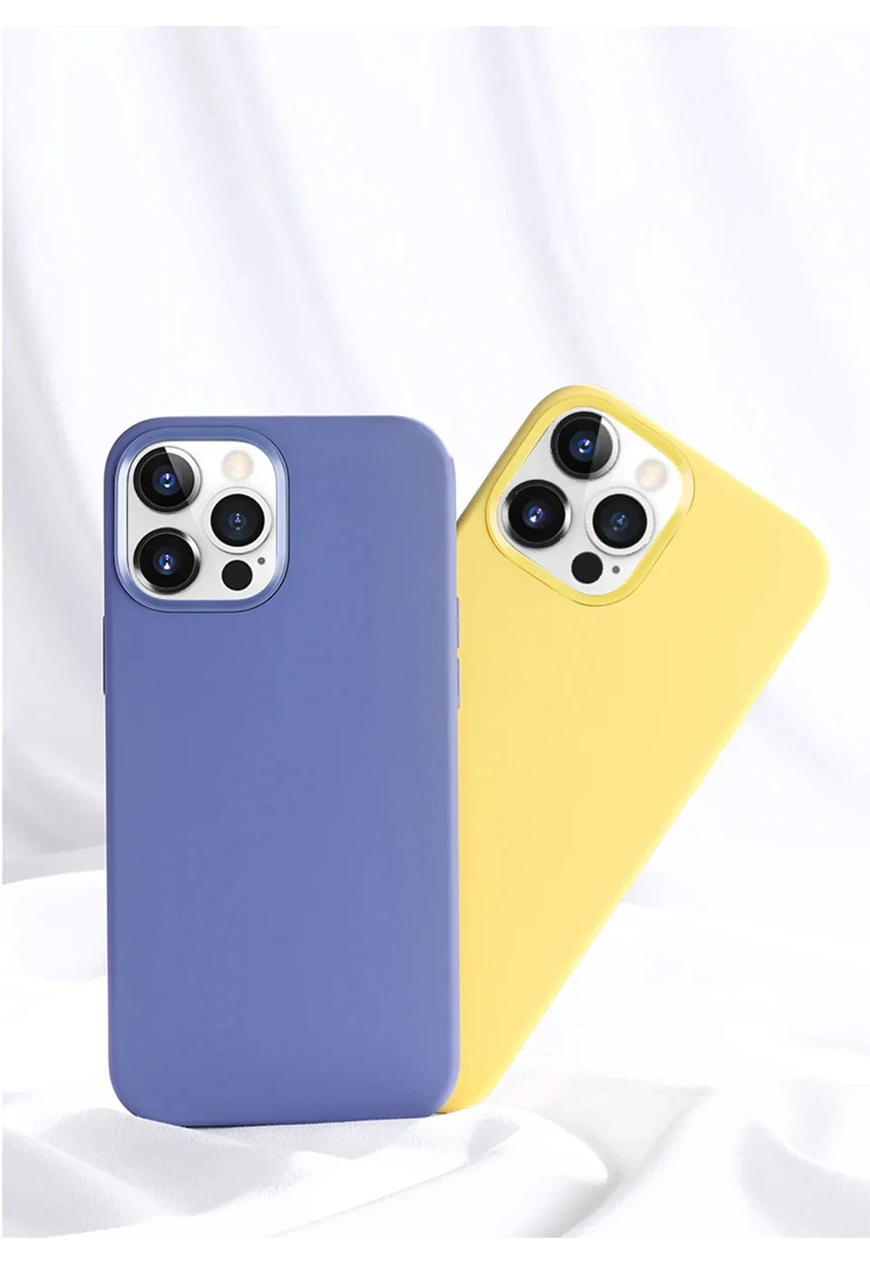 Luxury Liquid Silicone Phone Case For iPhone 15 13 12 11 14 Pro Max Bumper Cover 15 Plus Shockproof Protective Cases Accessories