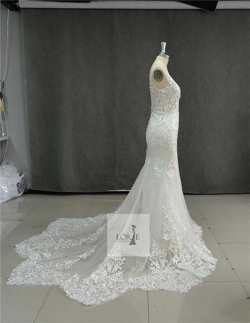 White Bridesmaid Dresses: Mermaid Wedding Dresses Spaghetti Strap Soft Tulle Backless