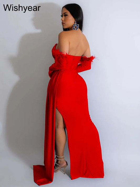 Evening Dresses:  Birthday Evening Night Dresses for Women Wedding Gown