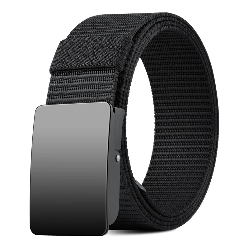 Unisex Canvas Belt Tweed Plaid Casual Polyester Four Seasons Universal Double Color Tweed Plaid Polyester Leisure Belt