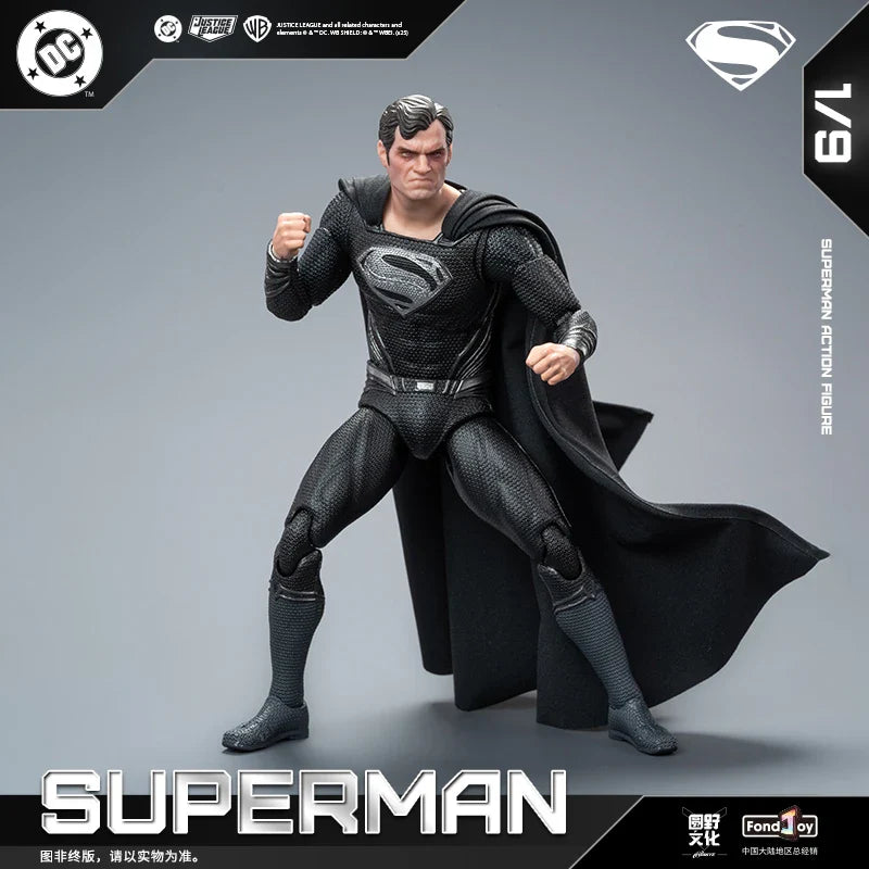 2025 Original Fondjoy David Corenswet Superman Action Figure 1/9 New SupermanFigure PVC Joint Movable Kid Toy Boy Gift