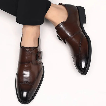 Golden Sapling Men's Formal Shoes Office Dress Loafers Fashion Leather Flats Casual Business Shoes for Men Elegant Wedding Flat