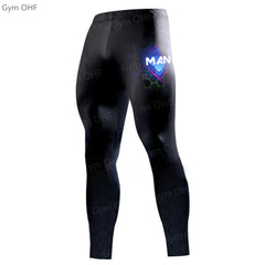 Rashguard Men Compression Tight Leggings Running Sports Male Fitness Jogging Pants