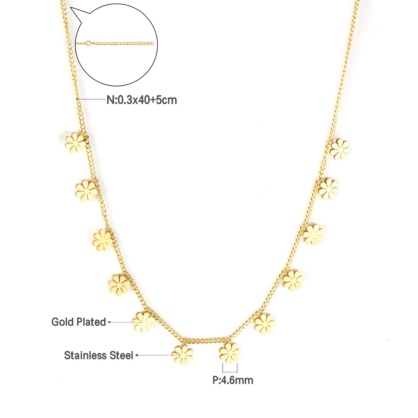 LUXUKISSKIDS Woman Collier бижутерия Golden Chains Necklaces Bohemia Star Heart Elegant Stainless Steel Jewelry Trendy