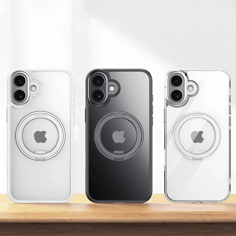 Magnetic 360 Degrees Rotating Ring Holder Case For iPhone 17 Pro Max / 17 Air