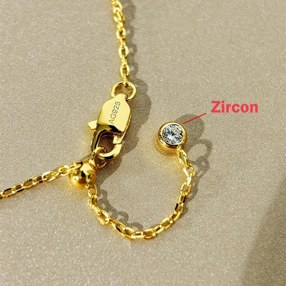 Pear/Marquise/heart Cut Solitaire Moissanite Diamond Bracelet for Women S925 Silver Plated 18k Gold Wrist Chain with Certificate