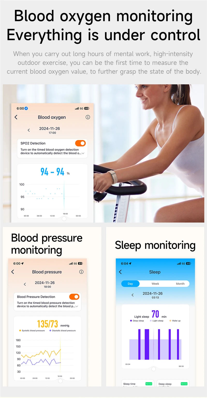 Smart Watch Men Women Fitness Smart Bracelet Sports Band