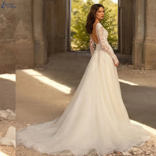 White Bridesmaid Dresses: A-line Wedding Dress For Women Grace Flowers Embroidery