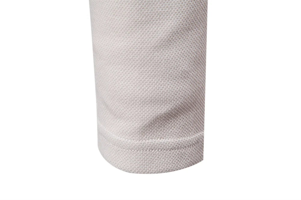 AIOPESON Men's Embroidery Polo Shirt Fashion Turn down Collar Casual Social Luxury Golf Shirt