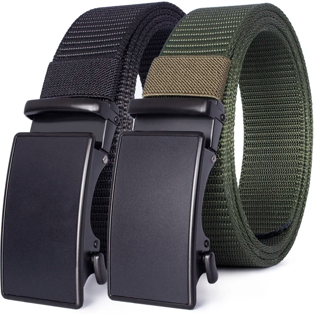 Automatic Buckle Light Comfortable Nylon Military Belt Outdoor Hunting Multifunctional Tactical Canvas Belt High Quality Men Bel