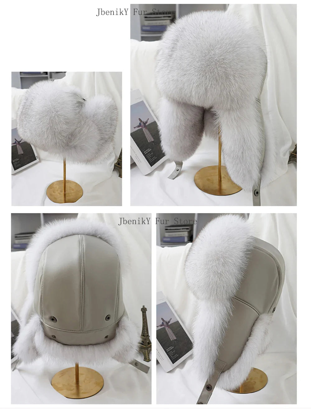 2025 Cap 100% Raccoon Dog Full Fur Fox Fur Hat Men's Fur Ear Protection Winter Thickened and Warm Russian Hat Men's Trend