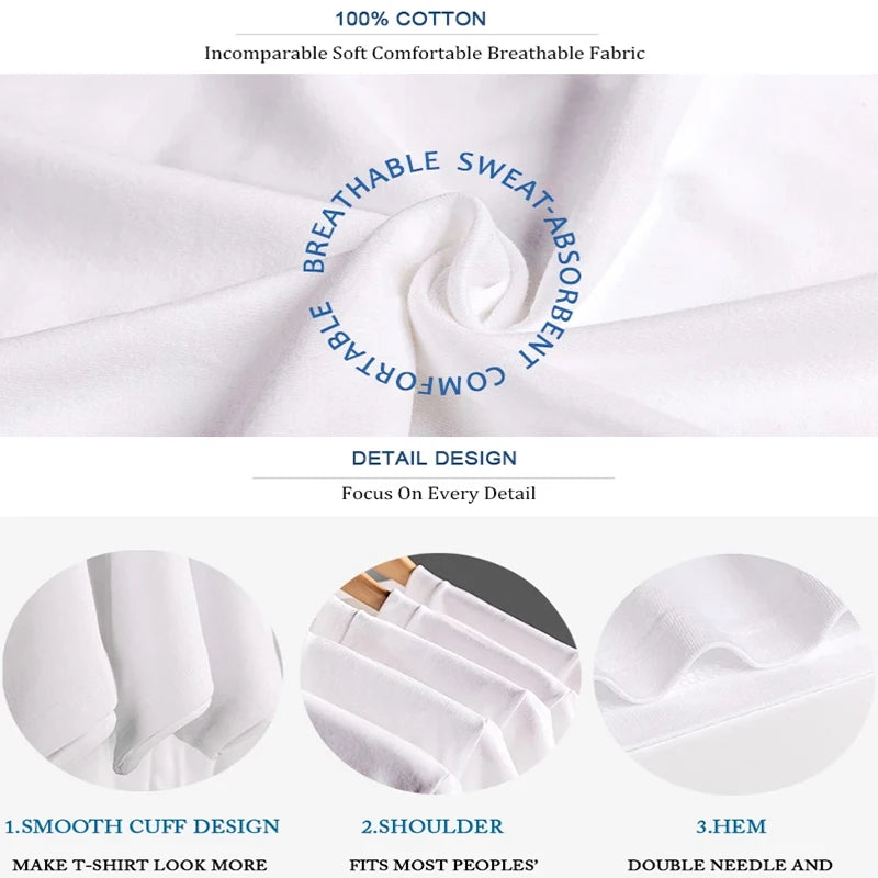 Funny Ghost Trippy Vaporwave Halloween Techno Rave EDM Music New Coming Normal Cool T Shirt Cotton Fabric Men Tops & Tees