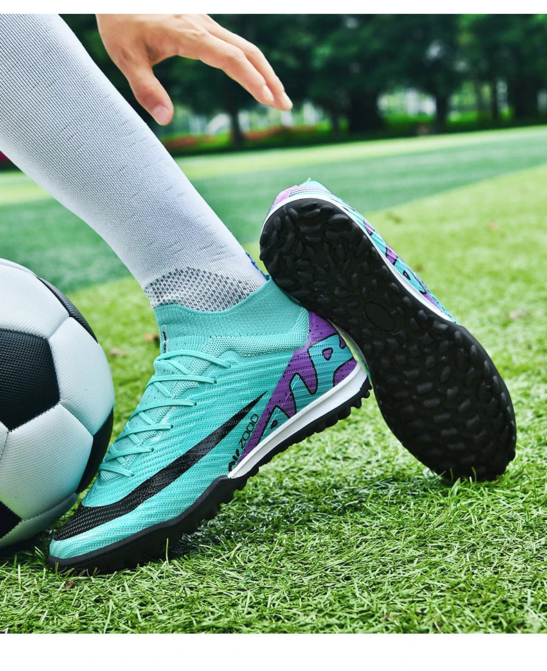 Men Soccer Shoes Grass Society Training Football Boots Cleats