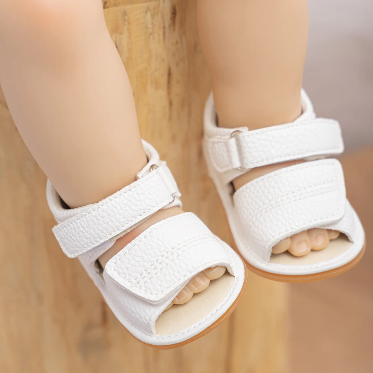 KIDSUN Baby Sandals Shoes Rubber Cotton Anti-slip Toddler Shoes Girl Boy Casual Walikng Shoes Outdoor Summer Shoes