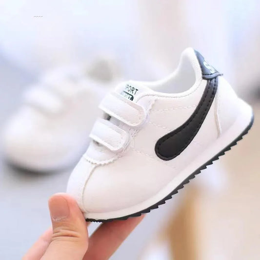 Kids White Shoes Baby Breathable Shoes Boys Girls Toddler Footwear Patchwork